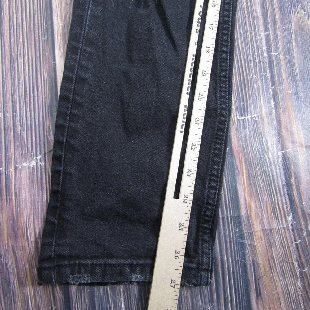 Levi 511 Slim Jeans Mens 30x30 Black Distressed Ripped Denim Pants
